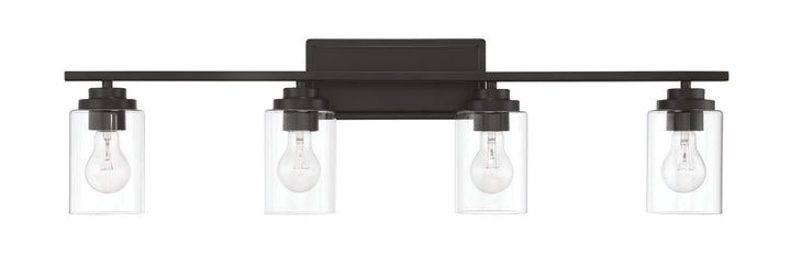 Clark Vanity Light in Flat Black by Craftmade