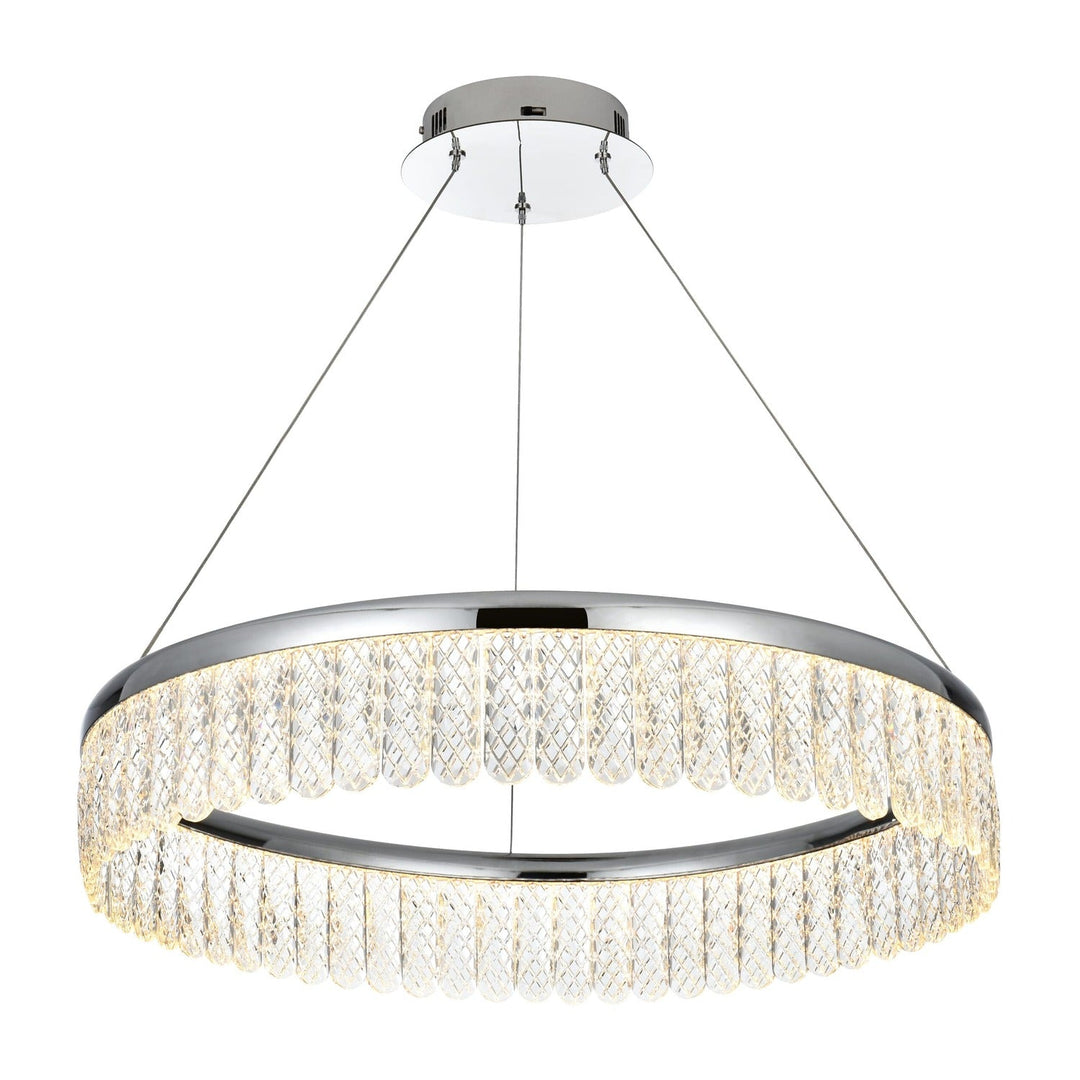 Rune Chandelier in Chrome by Elegant