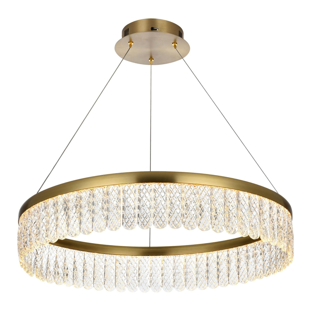 Rune Chandelier in Satin Gold by Elegant