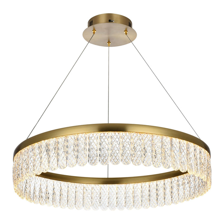 Rune Chandelier in Satin Gold by Elegant
