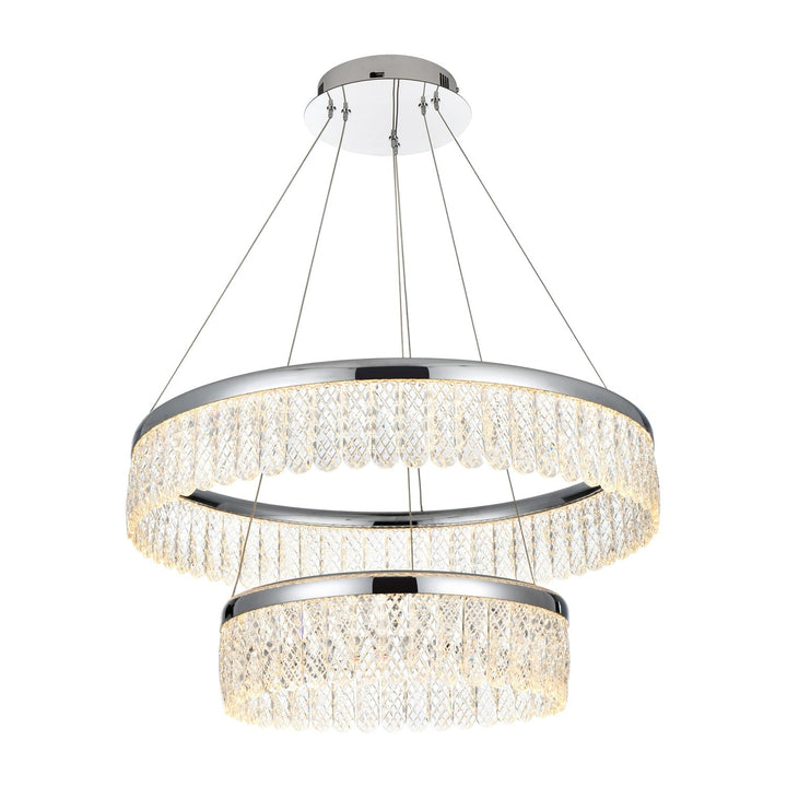 Rune Chandelier in Chrome by Elegant