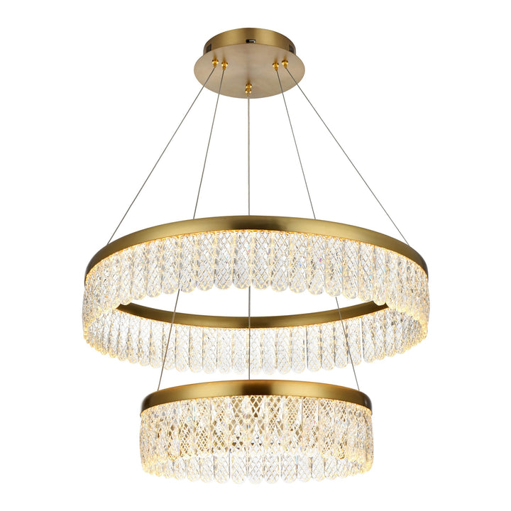 Rune Chandelier in Satin Gold by Elegant