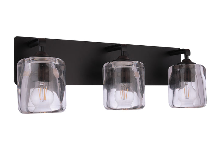 Andie Vanity Light in Flat Black by Craftmade
