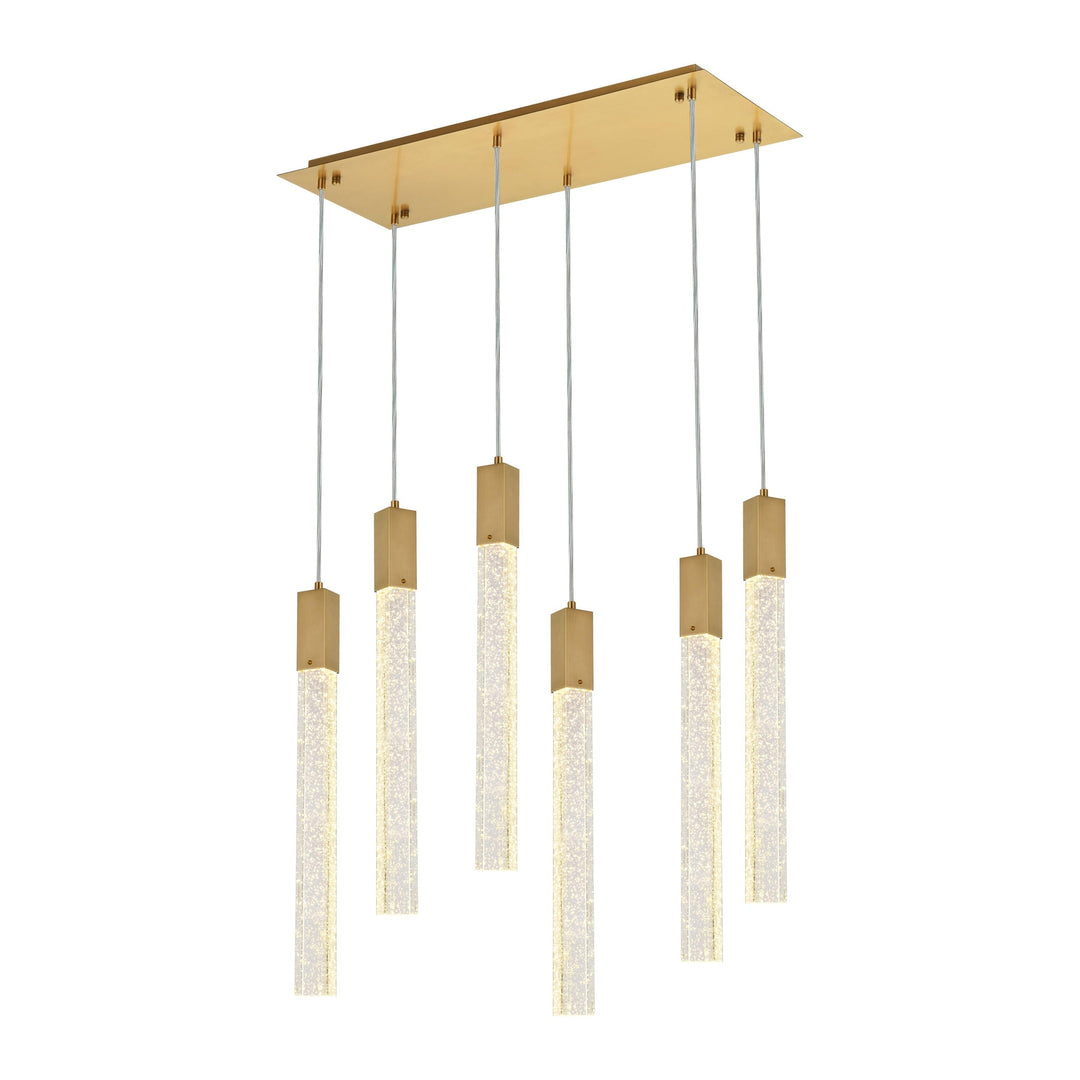 Weston Pendant in Satin Gold by Elegant