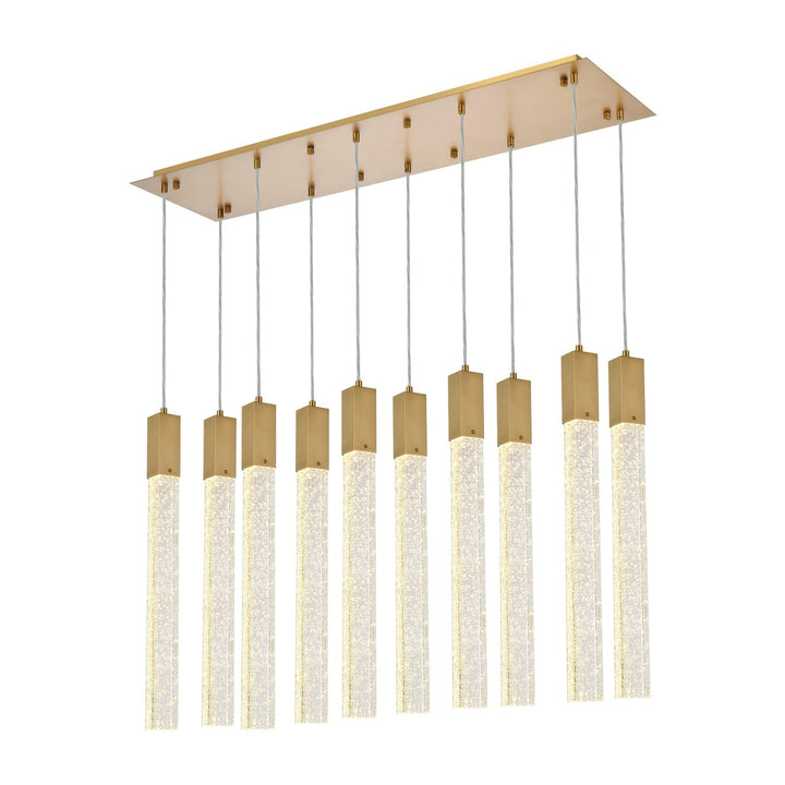 Weston Pendant in Satin Gold by Elegant
