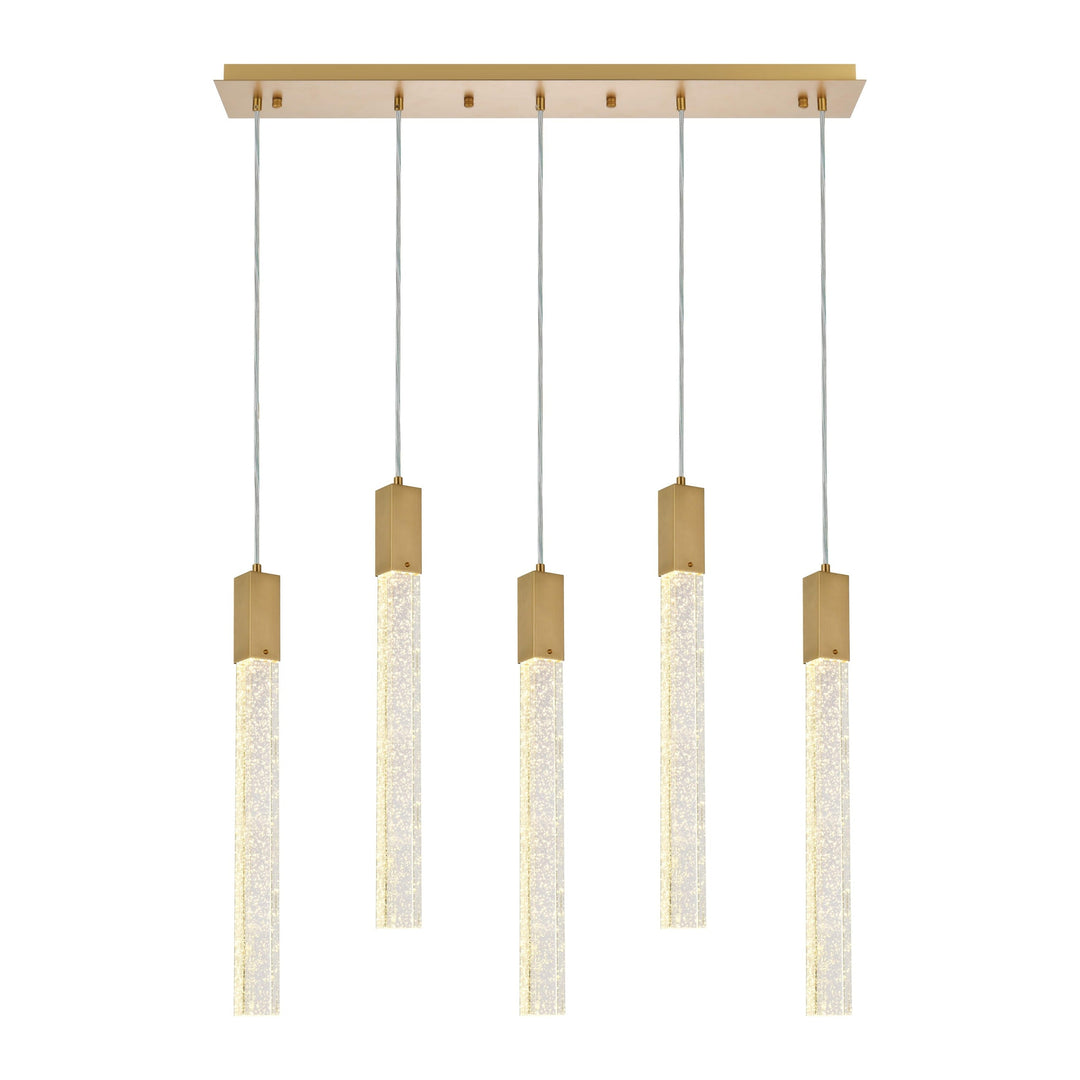 Weston Pendant in Satin Gold by Elegant