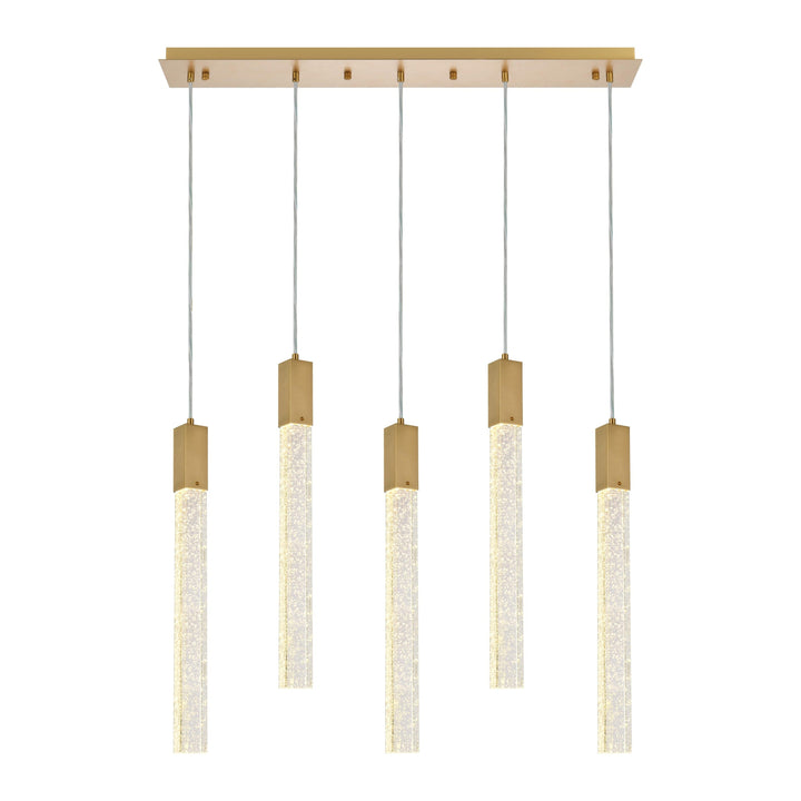 Weston Pendant in Satin Gold by Elegant