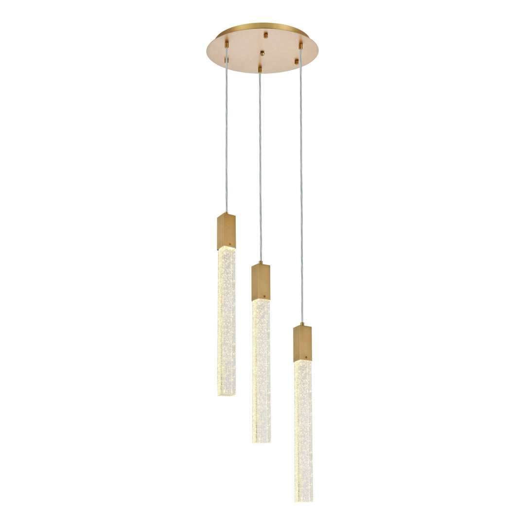 Weston Pendant (2067) in Satin Gold by Elegant