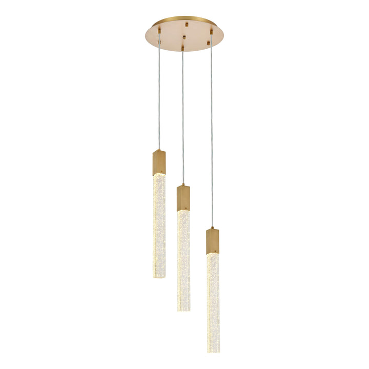Weston Pendant (2067) in Satin Gold by Elegant