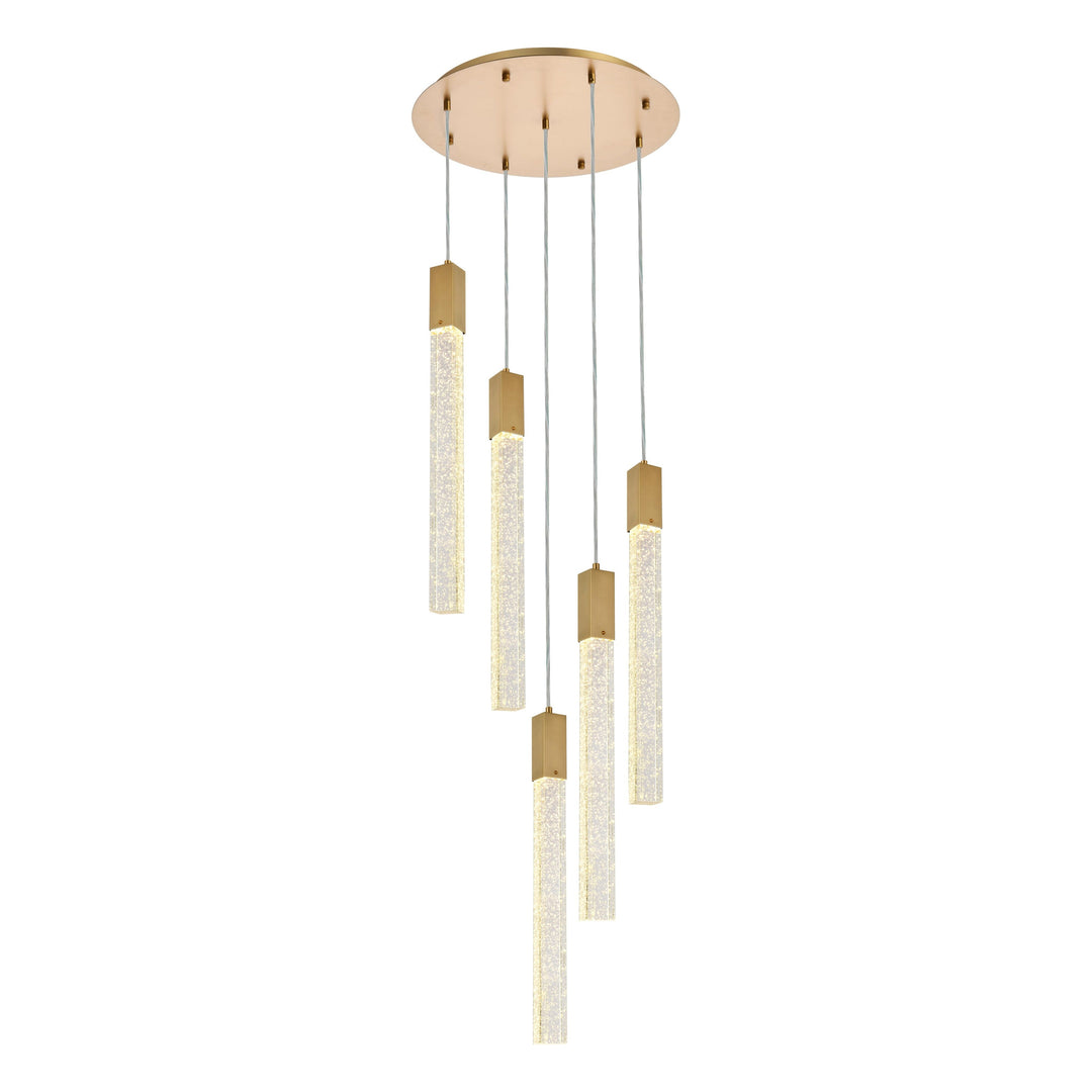 Weston Pendant (2067) in Satin Gold by Elegant