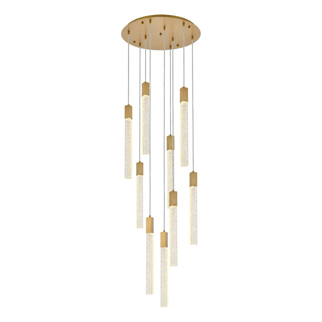 Weston Pendant (2067) in Satin Gold by Elegant