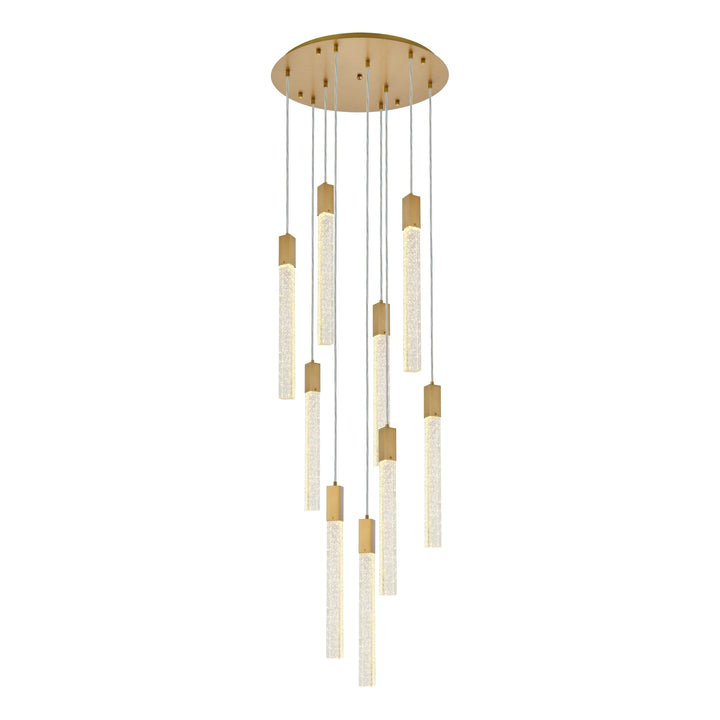 Weston Pendant (2067) in Satin Gold by Elegant