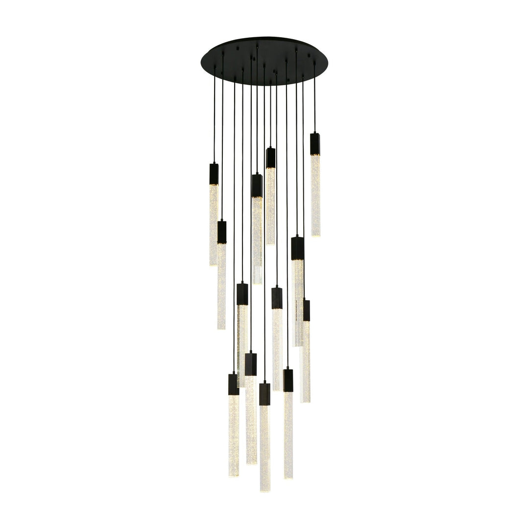 Weston Pendant (2067) in Black by Elegant