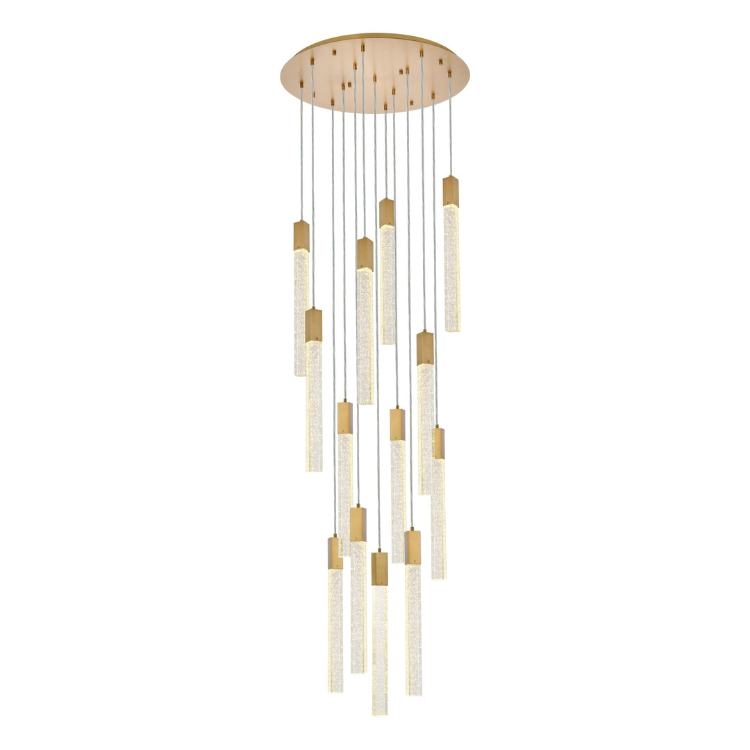 Weston Pendant (2067) in Satin Gold by Elegant