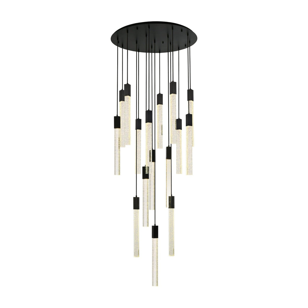 Weston Pendant (2067) in Black by Elegant