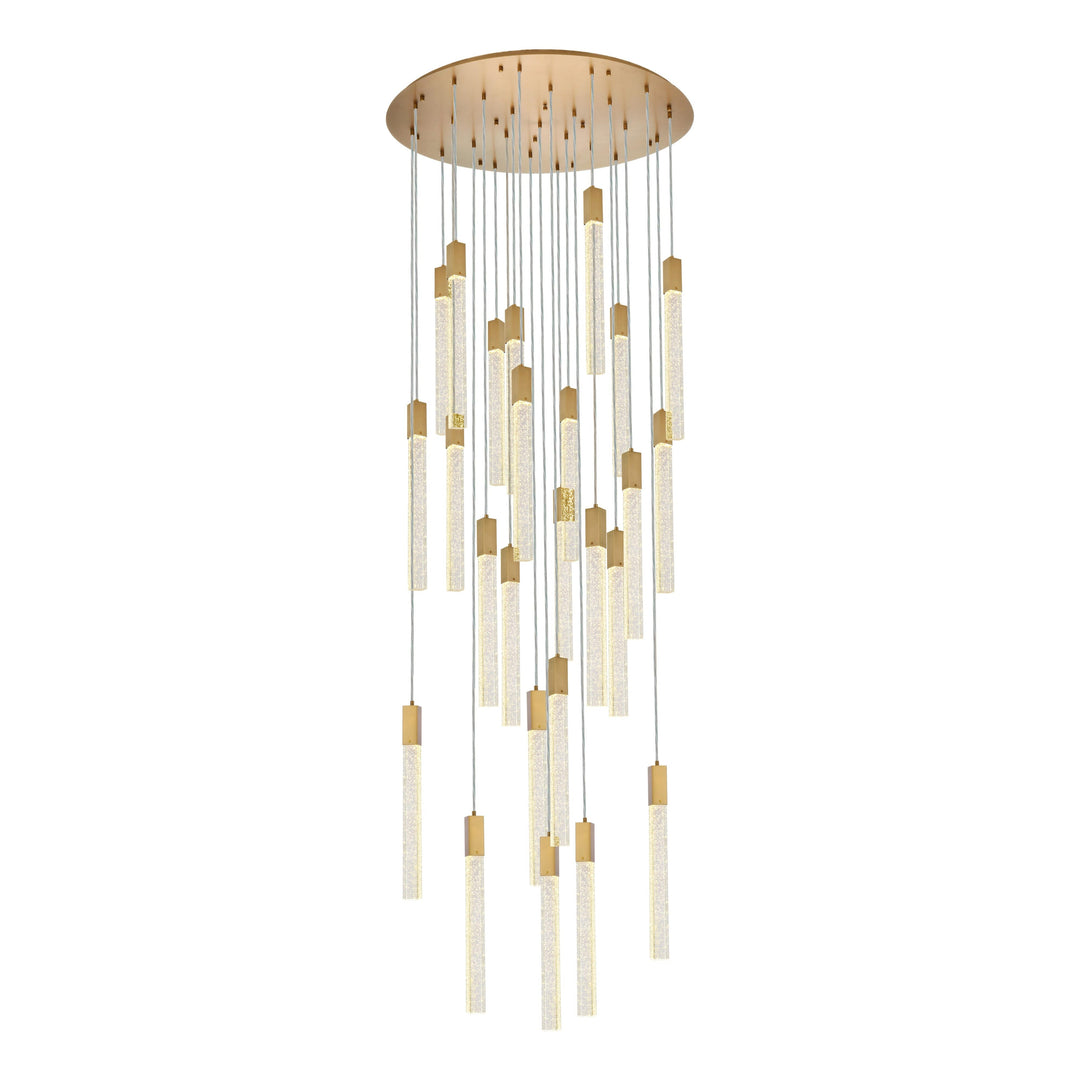 Weston Pendant (2067) in Satin Gold by Elegant