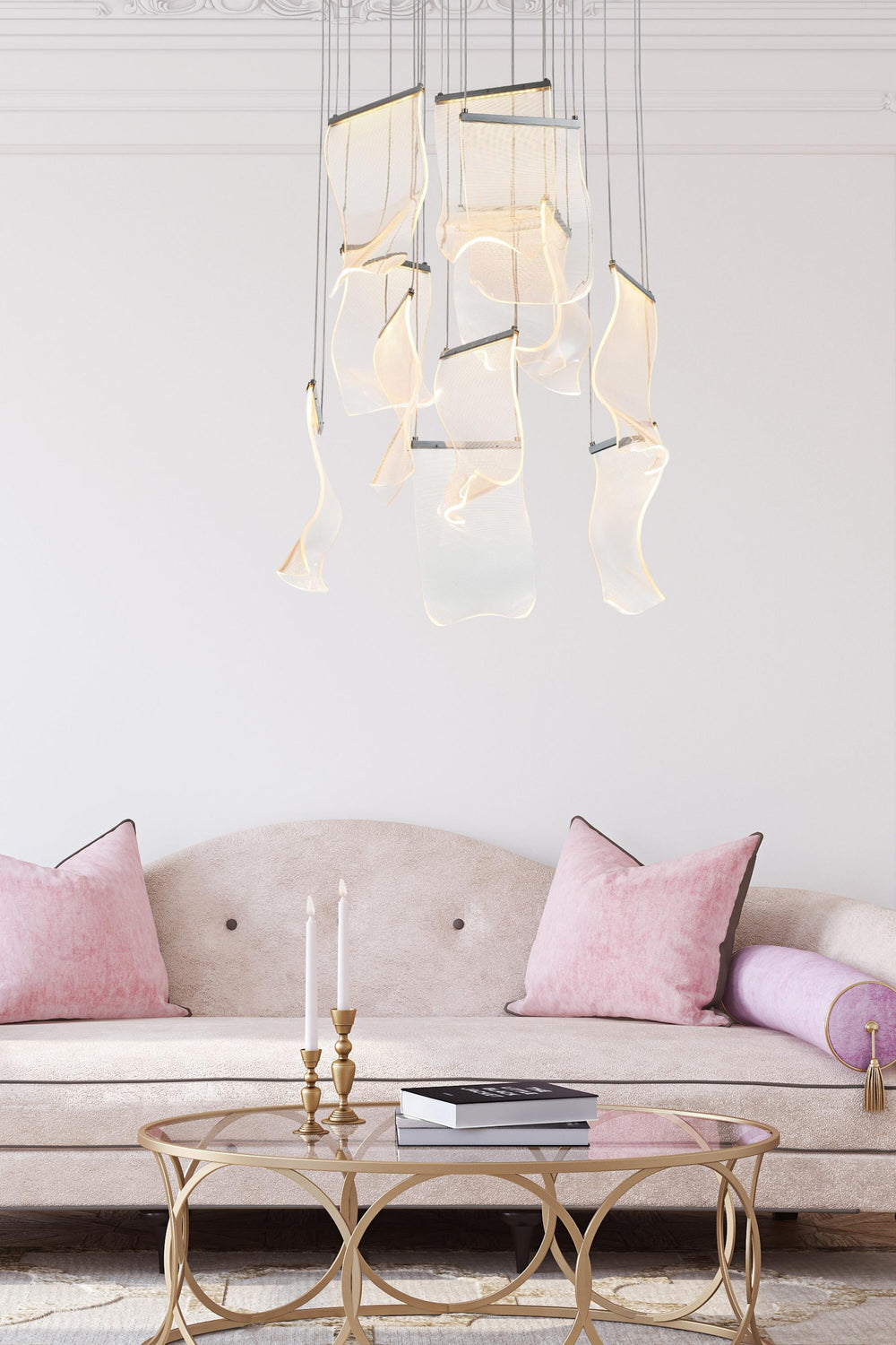 Zola Chandelier by Elegant - view 2