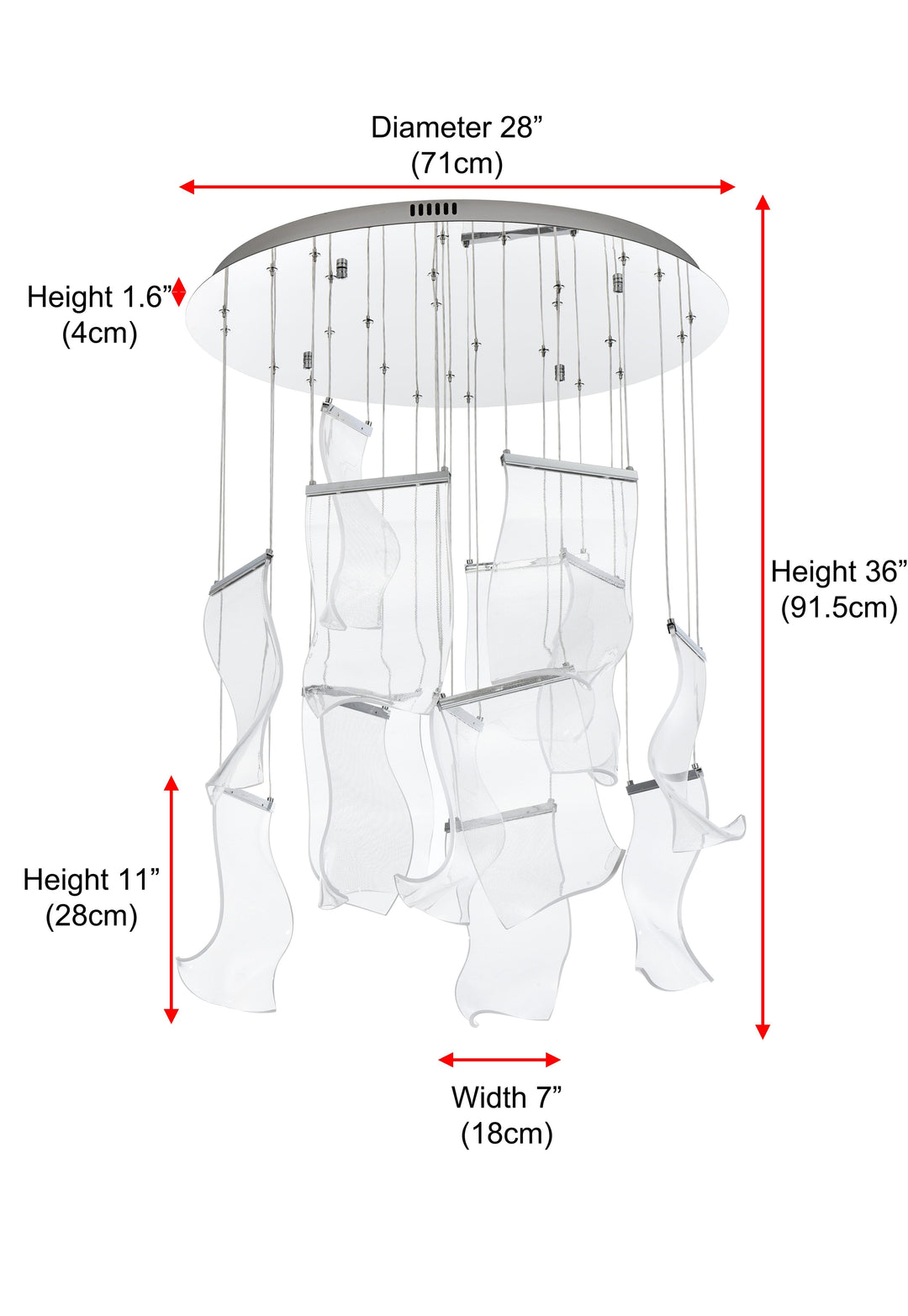 Zola Chandelier by Elegant - view 30