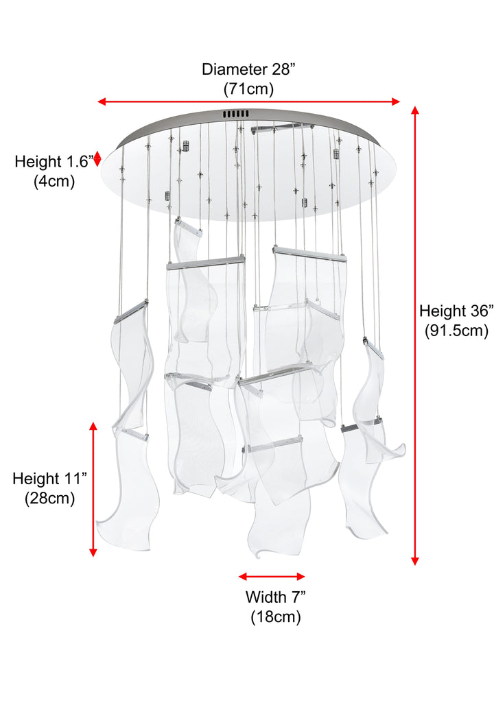 Zola Chandelier by Elegant - view 30
