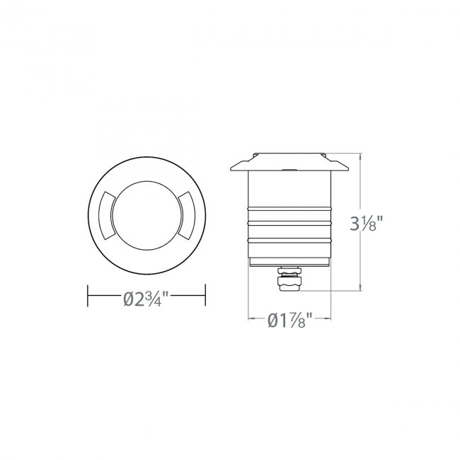 2" Inground Recessed Round Bi-Directional