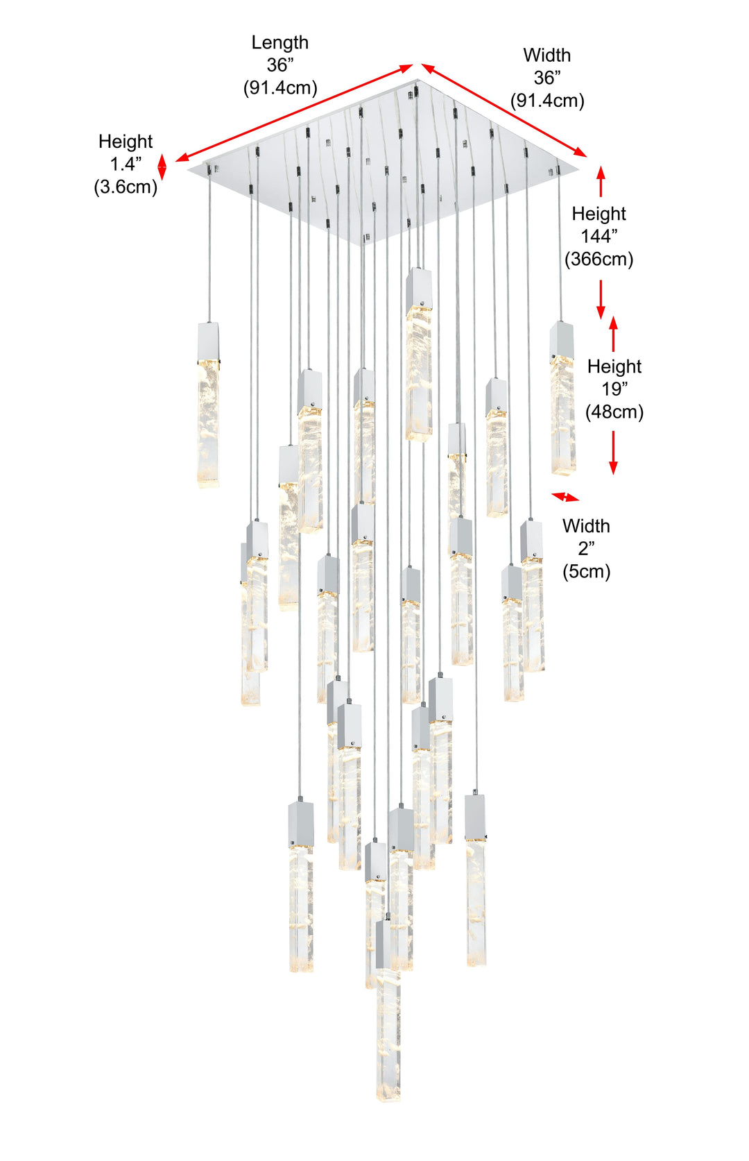 Aurora Chandelier by Elegant - view 30