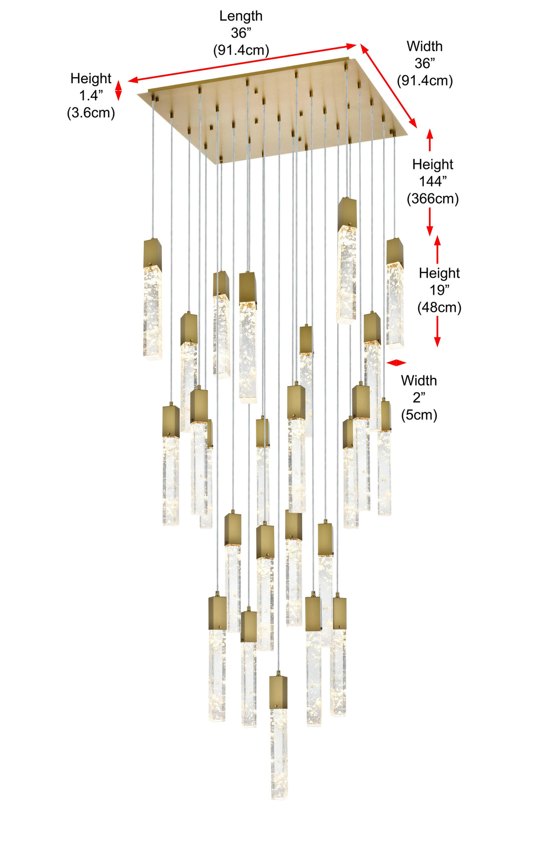 Aurora Chandelier by Elegant - view 40