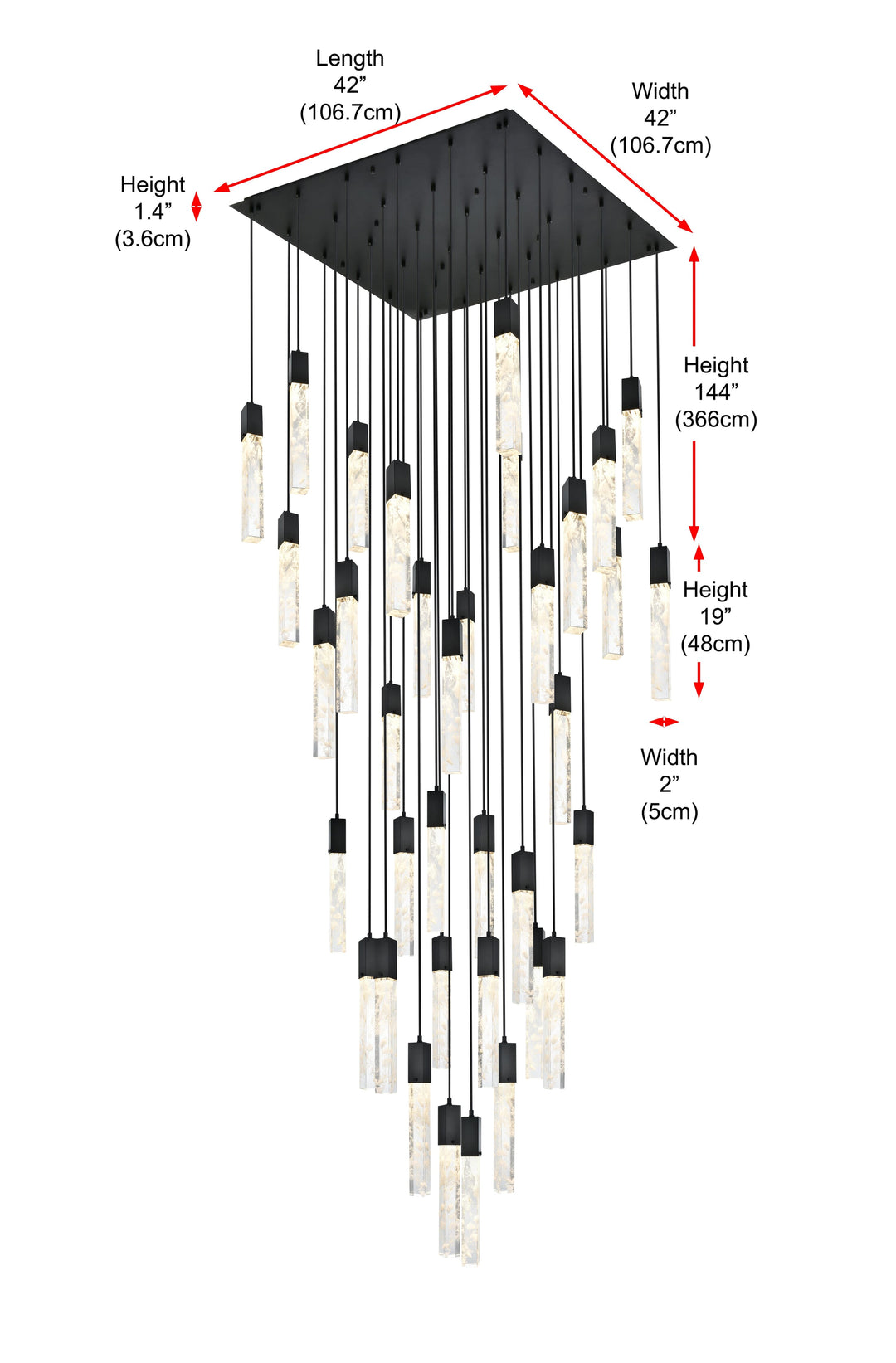 Aurora Chandelier by Elegant - view 50