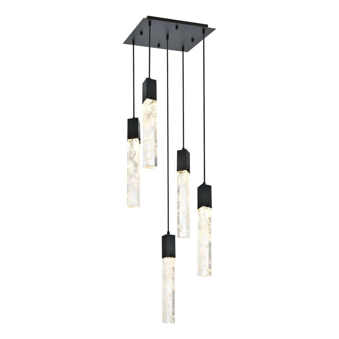 Aurora Pendant in Black by Elegant