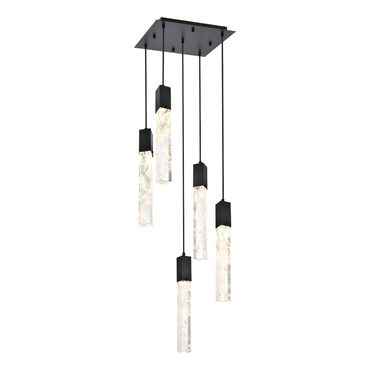 Aurora Pendant in Black by Elegant
