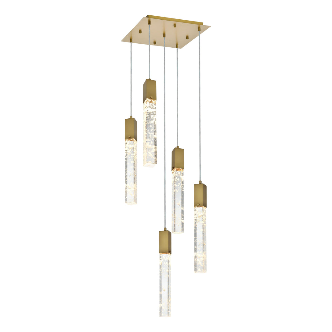 Aurora Pendant in Satin Gold by Elegant