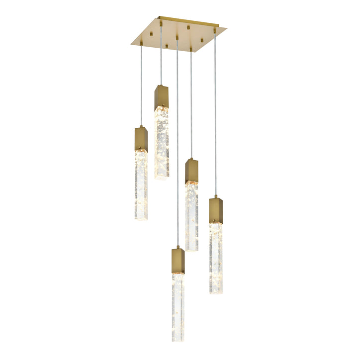 Aurora Pendant in Satin Gold by Elegant