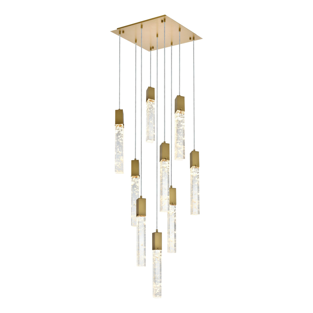 Aurora Pendant in Satin Gold by Elegant