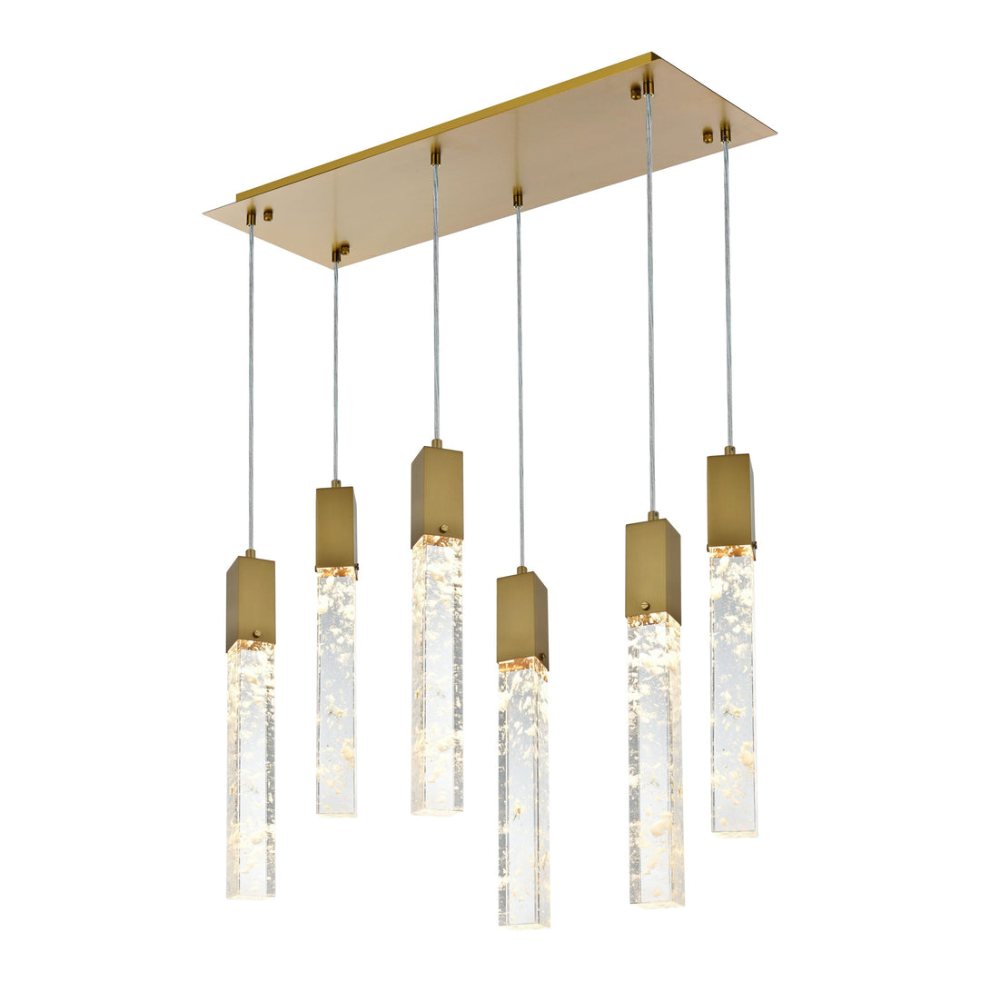 Aurora Pendant in Satin Gold by Elegant