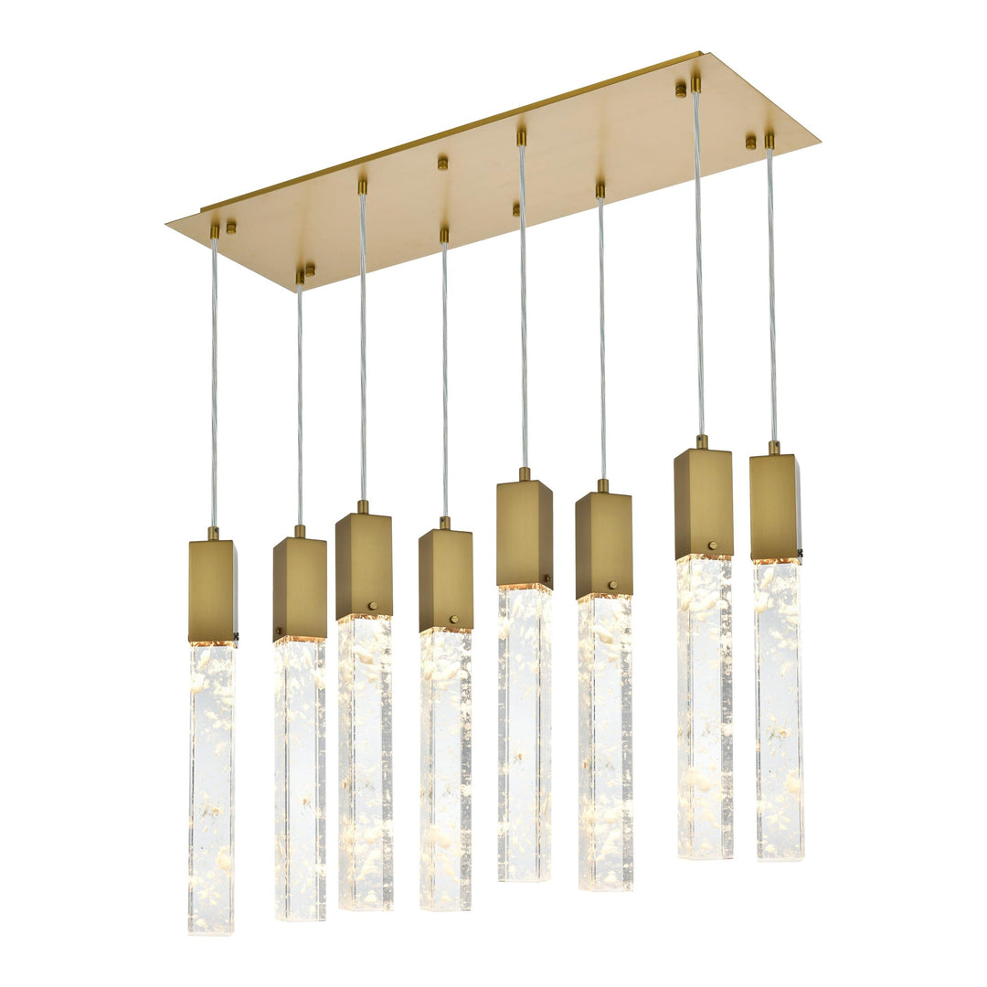 Aurora Pendant in Satin Gold by Elegant