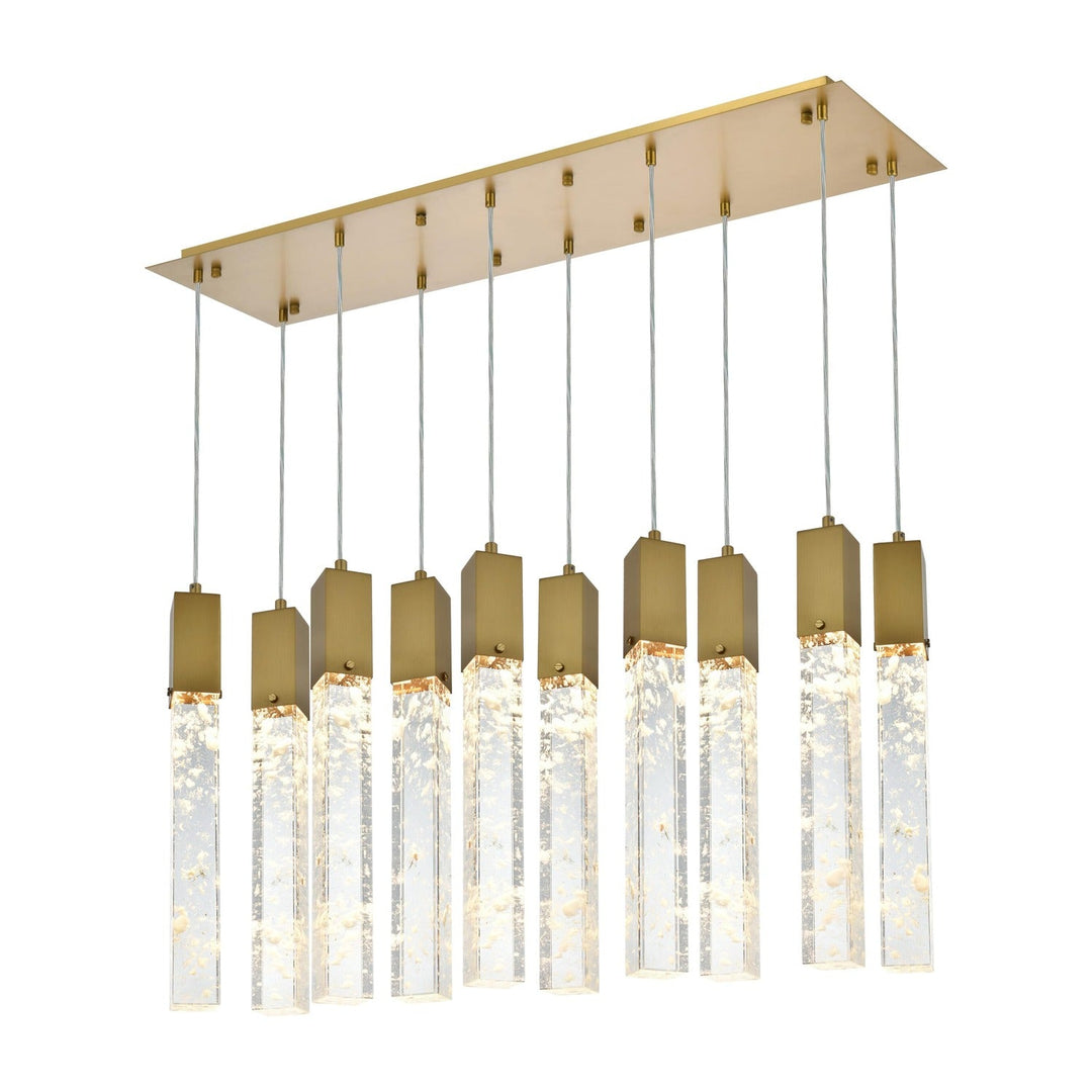 Aurora Pendant in Satin Gold by Elegant