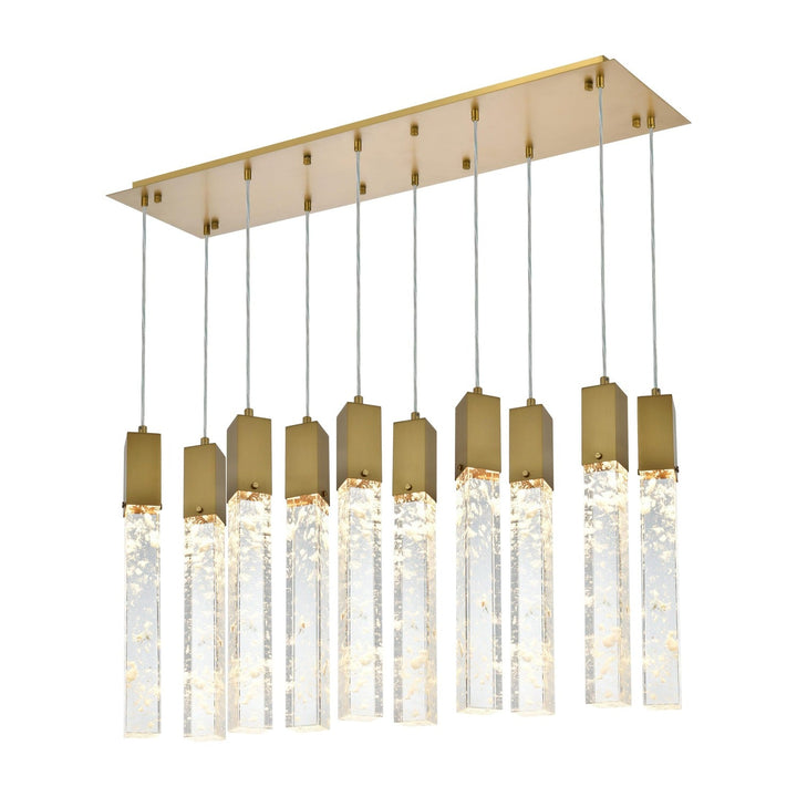 Aurora Pendant in Satin Gold by Elegant