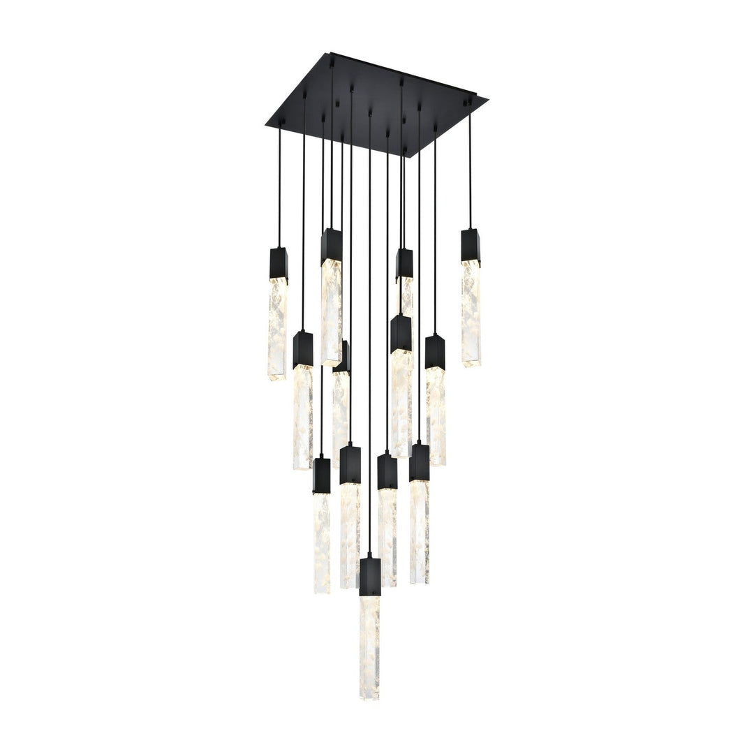 Aurora Pendant in Black by Elegant