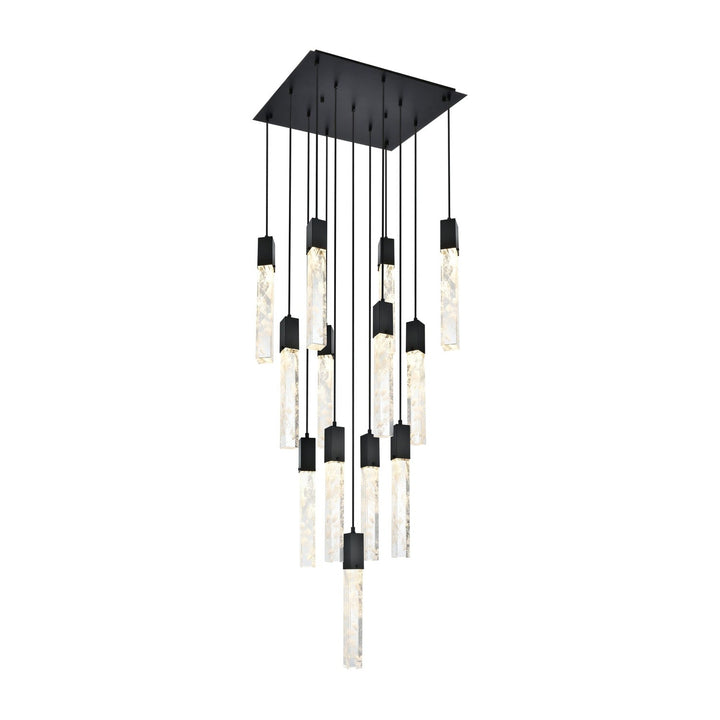 Aurora Pendant in Black by Elegant
