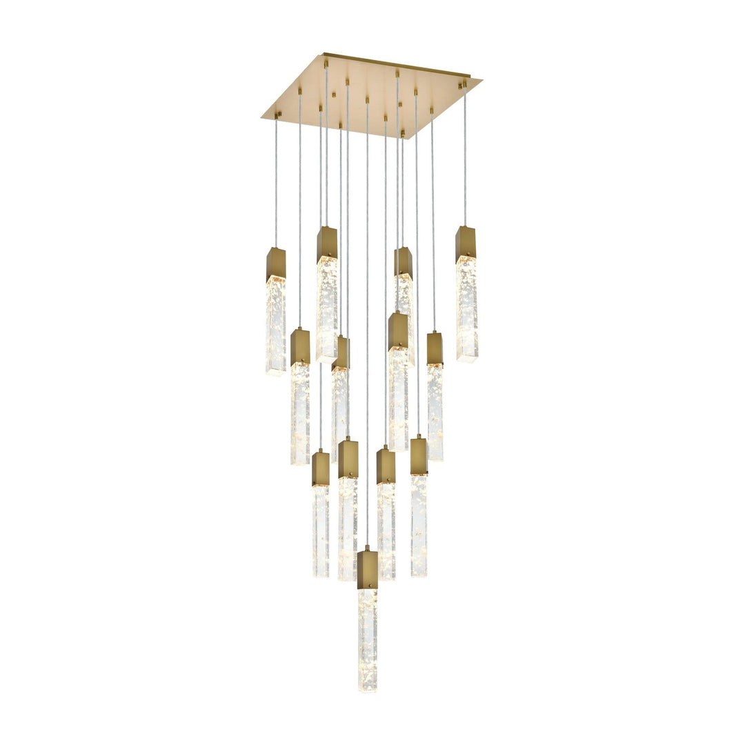 Aurora Pendant in Satin Gold by Elegant