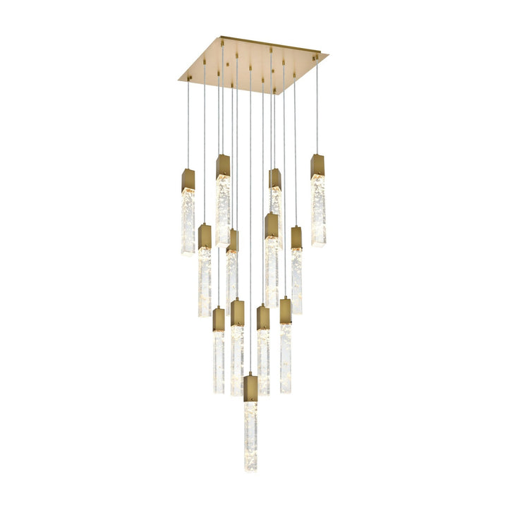 Aurora Pendant in Satin Gold by Elegant