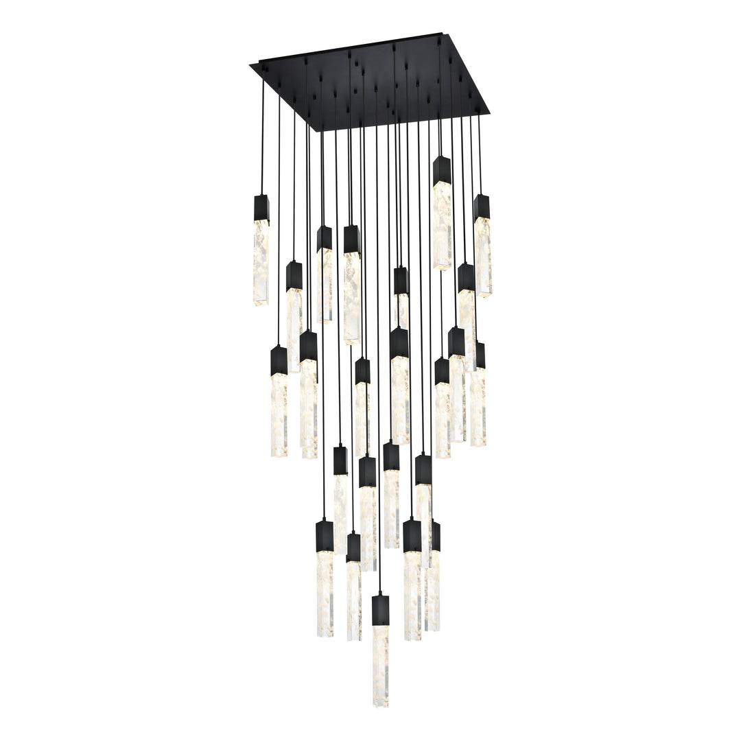 Aurora Chandelier in Black by Elegant