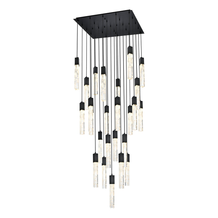 Aurora Chandelier in Black by Elegant