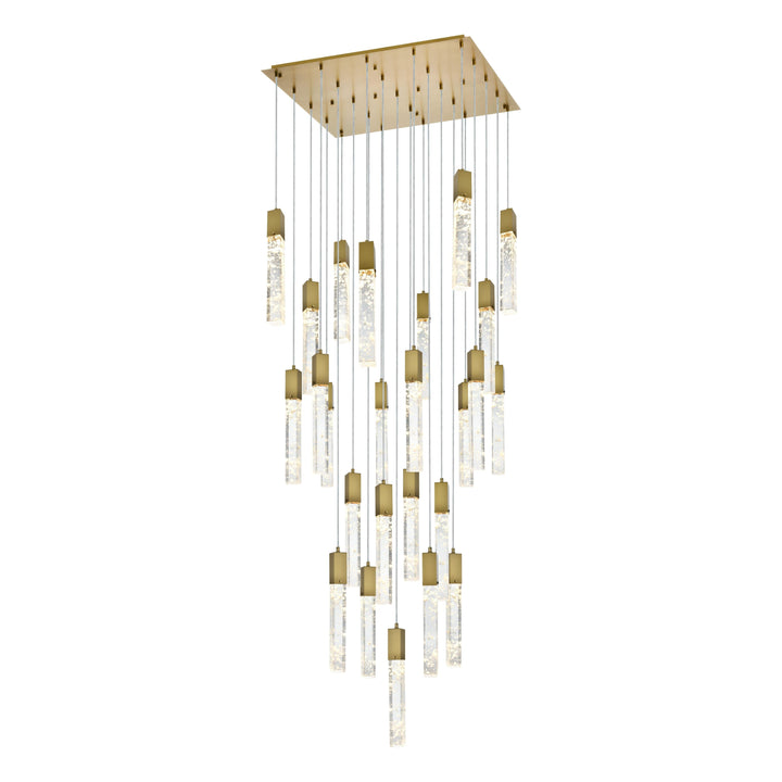 Aurora Chandelier in Satin Gold by Elegant