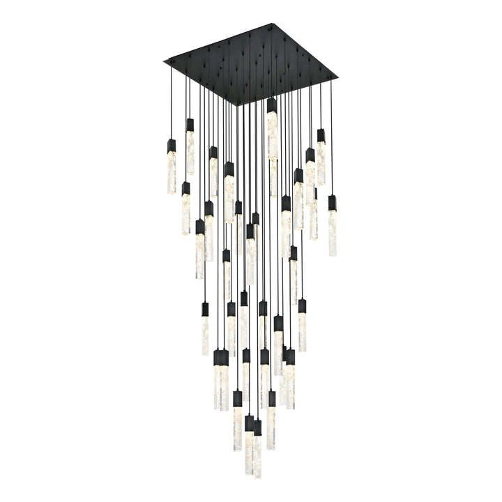 Aurora Chandelier in Black by Elegant