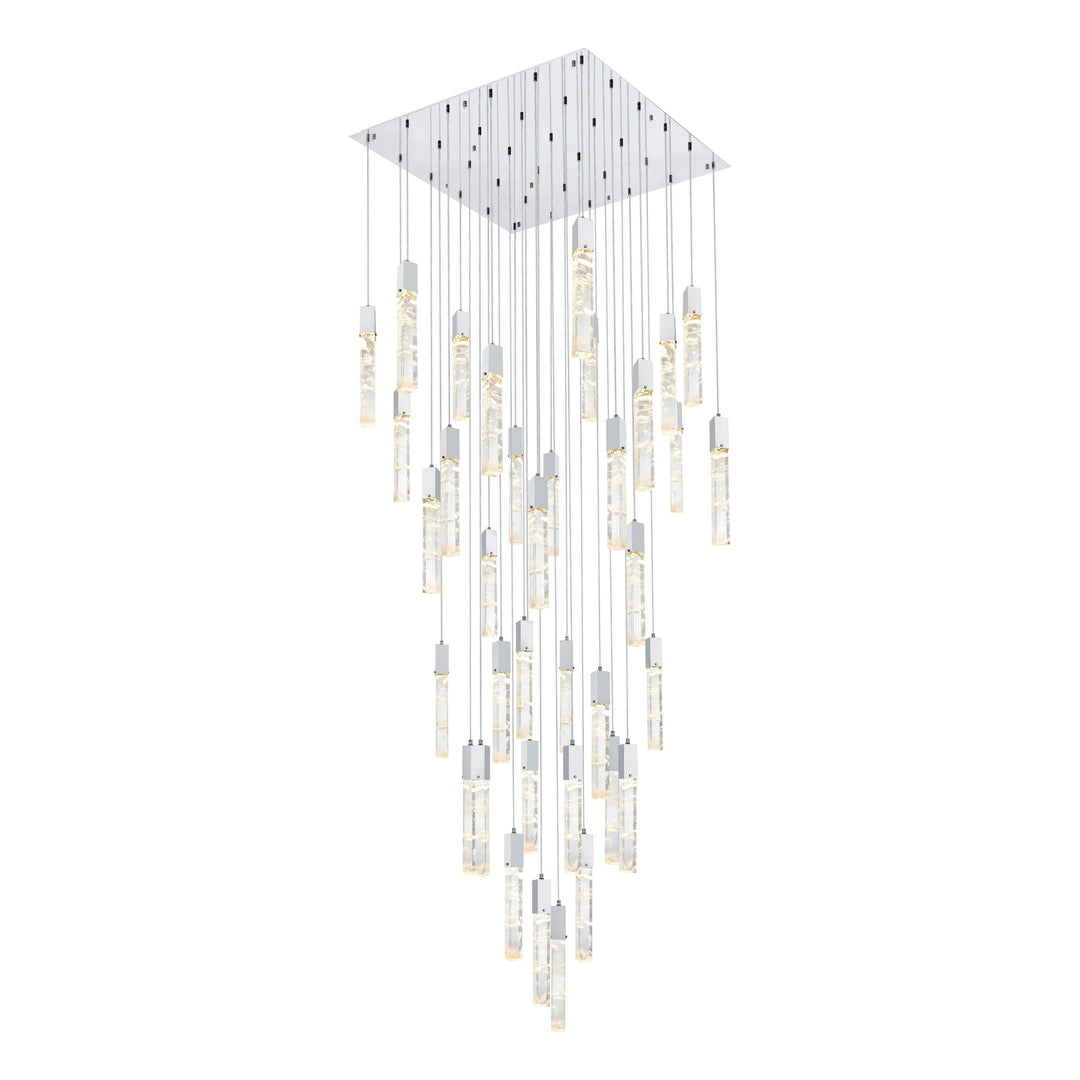 Aurora Chandelier in Chrome by Elegant