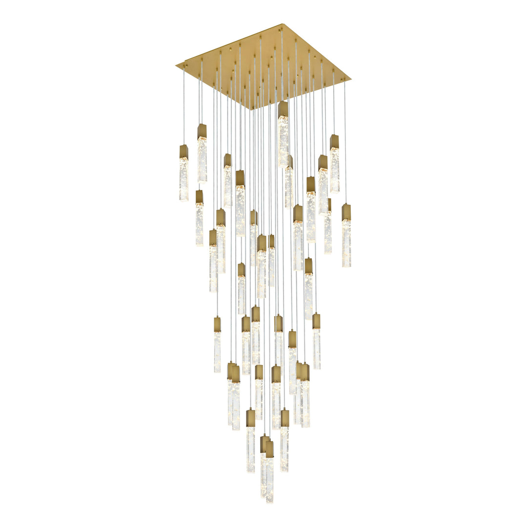 Aurora Chandelier in Satin Gold by Elegant