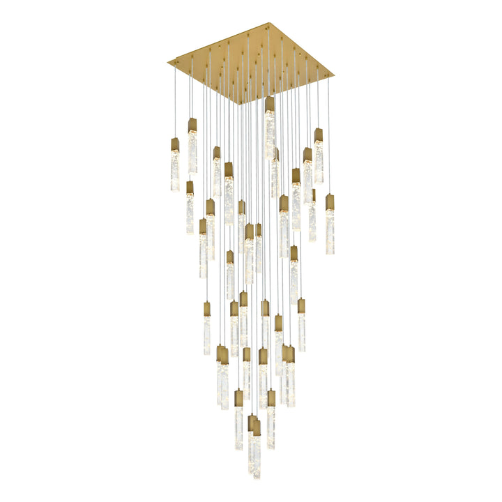 Aurora Chandelier in Satin Gold by Elegant