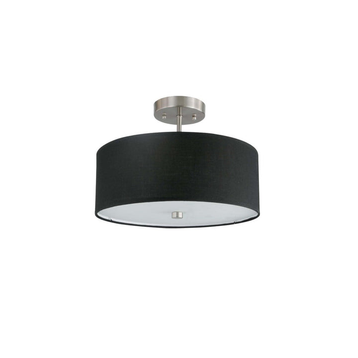 Zen 3-Light Semi-Flush Mount in Black by Avista