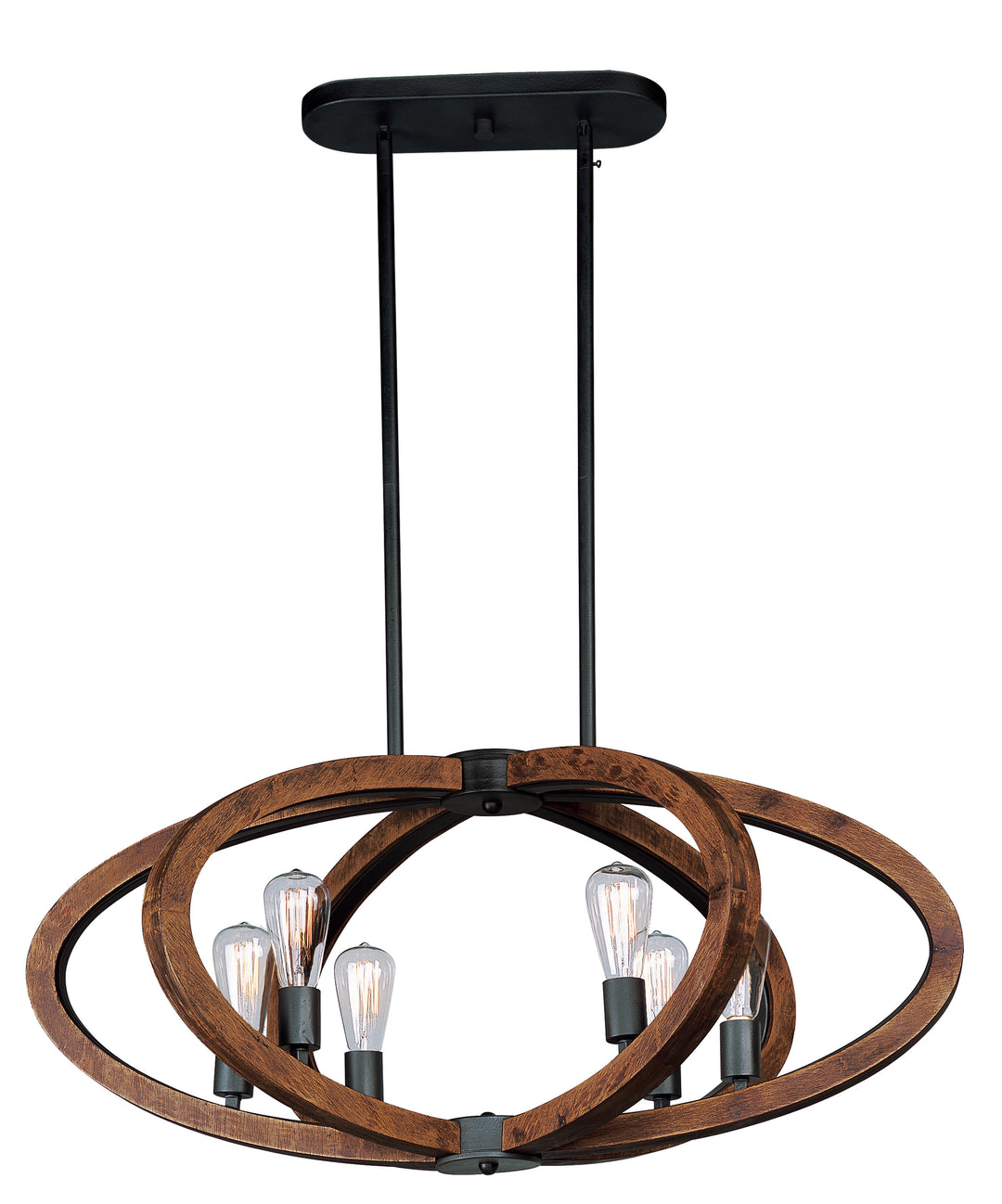 Bodega Bay 6-Light Pendant w/Bulb APAR