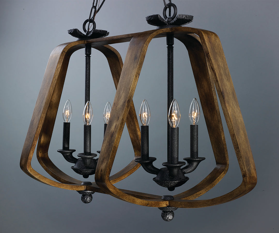 Road House 6-Light Chandelier by Maxim Lighting - view 2